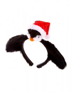 Accesoriu petrecere Claire`s Plush Penguin Headband 69011, 001, bb-shop.ro
