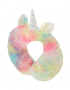 Accesoriu petrecere Claire`s Pastel Rainbow Unicorn Travel Pillow 19163, 001, bb-shop.ro