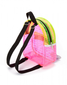 Ghiozdan Claire`s Love Script Color Block Backpack 16213, 001, bb-shop.ro