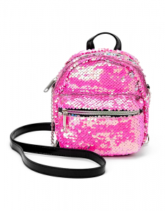 Geanta Claire`s Reversible Sequin Mini Backpack Crossbody Bag 22696, 02, bb-shop.ro