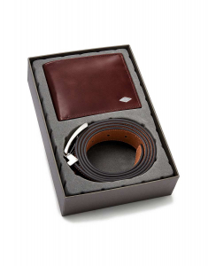 Portofel Fossil Ryan Large Coin Pocket Bifold and Belt Gift Set MLG0720222, 003, bb-shop.ro