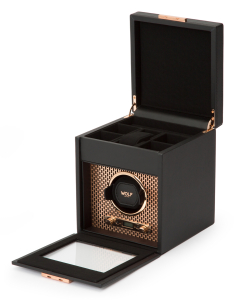 Watch winder Wolf 1834 Axis Single with Storage 469216, 002, bb-shop.ro