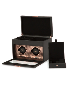 Watch winder Wolf 1834 Axis Double with Storage 469316, 001, bb-shop.ro
