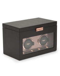 Watch winder Wolf 1834 Axis Double with Storage 469316, 002, bb-shop.ro