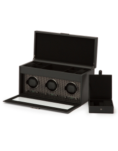 Watch winder Wolf 1834 Axis Triple with Storage 469403, 001, bb-shop.ro