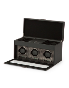 Watch winder Wolf 1834 Axis Triple with Storage 469403, 003, bb-shop.ro