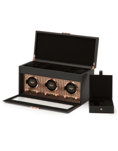 Watch winder Wolf 1834 Axis Triple with Storage 469416, 001, bb-shop.ro