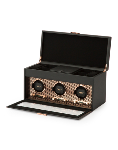 Watch winder Wolf 1834 Axis Triple with Storage 469416, 003, bb-shop.ro