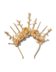 Accesoriu petrecere Claire`s Golden Spiked Flower Crown Headband 4550, 02, bb-shop.ro