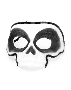 Accesoriu petrecere Claire`s Halloween Glitter Skeleton Mask - White 1694, 02, bb-shop.ro