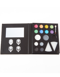 Accesoriu petrecere Claire`s Halloween Skeleton Makeup Book - Black 68086, 02, bb-shop.ro