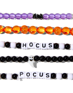 Accesoriu petrecere Claire`s Halloween Hocus Pocus Beaded Stretch Bracelets 10870, 001, bb-shop.ro