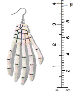 Accesoriu petrecere Claire`s Skeleton Hands Iridescent Drop Earrings 10320, 001, bb-shop.ro