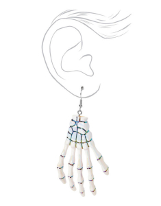 Accesoriu petrecere Claire`s Skeleton Hands Iridescent Drop Earrings 10320, 002, bb-shop.ro