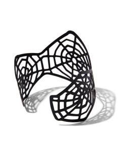 Accesoriu petrecere Claire`s Black Spiderweb Cuff Bracelet 10855, 001, bb-shop.ro