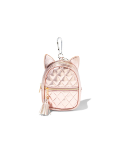 Breloc Claire`s Metallic Rose Gold Cat Ears Mini Backpack 21658, 02, bb-shop.ro