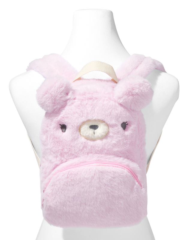 Ghiozdan Claire`s Club Furry Pink Bear 9897, 2, bb-shop.ro