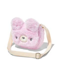 Geanta Claire`s Club Furry Pink Bear Crossbody Bag 9964, 02, bb-shop.ro