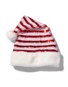 Accesoriu petrecere Claire`s Christmas Striped Sequin Santa Hat 42255, 02, bb-shop.ro