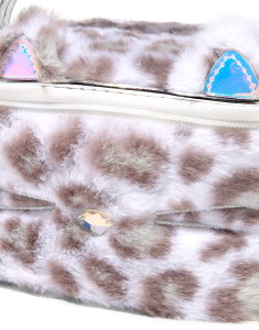 Geanta cosmetice Claire`s Club Furry Snow Leopard 11055, 002, bb-shop.ro