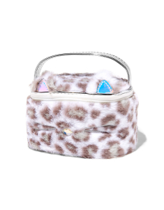 Geanta cosmetice Claire`s Club Furry Snow Leopard 11055, 02, bb-shop.ro