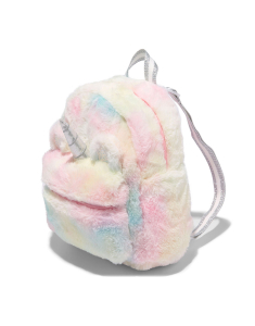 Ghiozdan Claire`s Pastel Tie Dye Unicorn Furry Mini 22841, 02, bb-shop.ro
