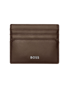 Genti, rucsacuri si accesorii unisex, Suport de carduri Hugo Boss Classic Smooth Brown HLC403Y, bb-shop.ro