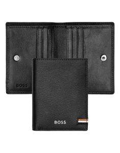 Genti, rucsacuri si accesorii, Suport de carduri Hugo Boss Iconic Black HLE421A, bb-shop.ro