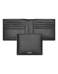Genti, rucsacuri si accesorii HUGO BOSS, Portofel Hugo Boss Classic Smooth Black HLW403A, bb-shop.ro