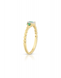Inele smarald, Inel Bijuterie Aur Colour Stones R25304E-Y, bb-shop.ro