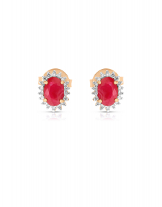 Bijuterii de lux, Cercei Bijuterie Aur Colour Stones E24537R-P, bb-shop.ro