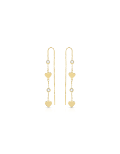 Bijuterii aur 14 kt altele, Cercei Bijuterie Aur Love ER820Y, bb-shop.ro