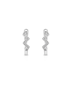 Cercei cu tortita argint, Cercei Bijuterie Argint Shapes YE9814-EG-W, bb-shop.ro