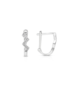 Cercei cu tortita argint, Cercei Bijuterie Argint Shapes YE9814-EG-W, bb-shop.ro