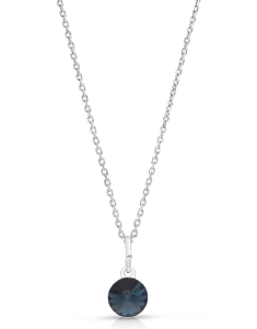 Bijuterii argint, Colier Bijuterie Argint Colour Stones 28037AG-RH-M, bb-shop.ro