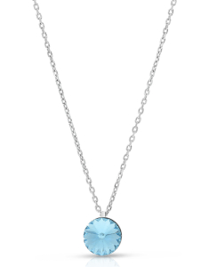Bijuterii rolo dama argint cristal, Colier Bijuterie Argint Colour Stones 28037AG-RH-A, bb-shop.ro
