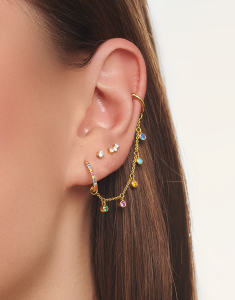 Bijuterii argint sticla ceramica, Cercel Thomas Sabo Charm Club EC0025-488-7, bb-shop.ro