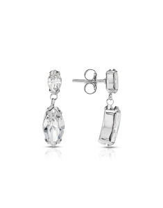 Cercei lungi cristal, Cercei Bijuterie Argint Fashion 29807AG-RH-C, bb-shop.ro