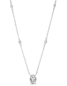 Bijuterii argint cubic zirconia, Colier Argint 925 Punto Luce BGN1601055-01-RH-W, bb-shop.ro