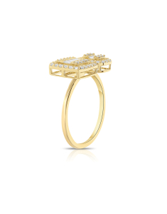 Inel Inel Aur 14 Kt Baguette R081135-Y, 001, bb-shop.ro