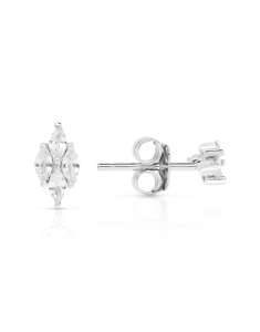 Bijuterii stud cubic zirconia, Cercei Argint 925 Fashion E614577-EG-W, bb-shop.ro