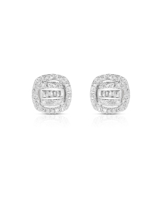 Bijuterii, Cercei Aur 14 Kt Baguette EU08654EF0018-W, bb-shop.ro