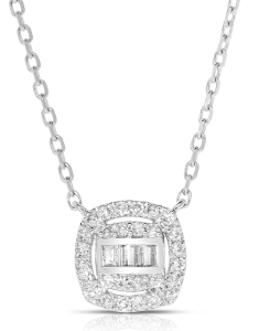 Bijuterii aur 14 kt, Colier Aur 14 Kt Baguette EU08654PK0009-W, bb-shop.ro