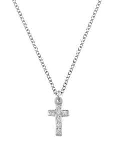 Coliere rolo dama aur 14 kt, Colier Ekan Diamonds Cross XK4419ML, bb-shop.ro
