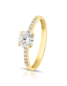Bijuterii aur, Inel de logodna Aur 14 Kt Engagement A3180-5.75Y, bb-shop.ro