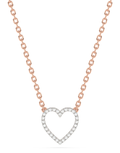 Bijuterii dama aur 14 kt diamant, Colier Aur 14 Kt Inima EU05859PH0005-P, bb-shop.ro