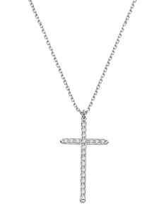 Coliere rolo dama aur 14 kt aur, Colier Ekan Diamonds Cross XK3327ML, bb-shop.ro