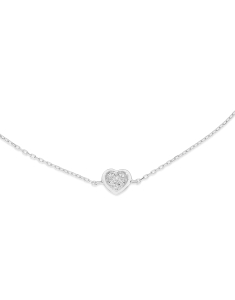 Bratari rolo copii BBEE aur, Bratara copii Bbee Kids aur 14 kt inima cu diamante, bb-shop.ro