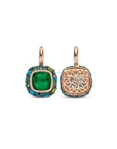 Cercei Tirisi Jewelry Doha din aur 18 kt cu smarald si topaz TE9294EM-P, 002, bb-shop.ro