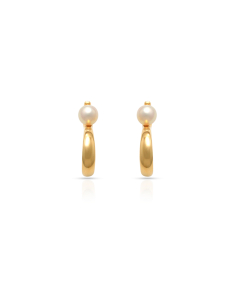 Cercei aur 14 kt stud lung cu perla de cultura JE11617Y-PW, 001, bb-shop.ro